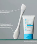 Pore Polishing Wand Silicone Facial Cleansing Brush Game Changer Dual Sided Face Scrubber with skincare product