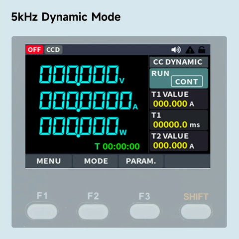 Programmable DC Electronic Load 150V 30A 300W With USB RS232 RS485 For Automation, Four Modes CV CC CP CR Dynamic 5kHz screen