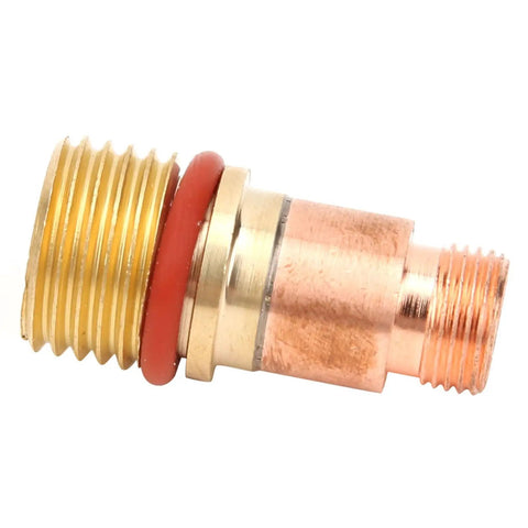 Copper gas lens component from Gas Lens TIG Torch Kit For Arc Welding, High-Heat Resistant Collets, Nozzle, Back Gasket