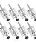 8 Pack Adjustable Steel Furniture Leveling Feet For Tables And Cabinets, Easy Install, Wear Resistant Table Leg Levelers, Silver Finish