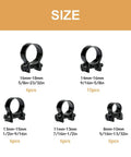 34 Piece Fuel Line Clamps Set In Five Sizes From One Quarter Inch To Five Eighths Inch Heavy Duty Hose Clips, size and quantity chart