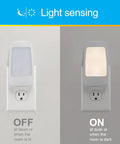 Four In One LED Power Failure Night Light With Dusk To Dawn Sensor showing light sensing mode.