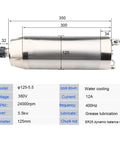 Rock Solid 5.5 Kilowatt Water Cooled Spindle Motor Packs Hella Smooth Performance At 24000 Rpm High Speed For Cnc Routers features 125mm diameter.