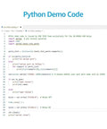 Screenshot of Python demo code for USB Powered 4 Channel Relay Module For PC And Mac With Plug And Play Setup CP2102 Serial Interface No Extra Power Supply Needed Ideal For Home Automation DIY Projects And Smart Gadgets.
