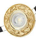 5w Vintage Brass Downlight Round Recessed Lighting Housing Trim Kits Led Recessed Lighting Led Round Ceiling Light Kit with floral design
