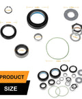 Ford Front Dana 50 60 Axle Seal Kit Beefed Up With Outer Dust Seal Inner Tube Seal Snap Ring Needle Bearing And Thrust Washer For 1998-2005 Ford Super Duty F250 F350 F450 F550 4X4 Off Road Ready parts with measurements