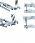 Heavy Duty Two Pack T Post Gate Hinge Pins For Farm Gates With Five Eighth And Three Quarter Inch Hinge Holes Powder Coated Steel Hinges