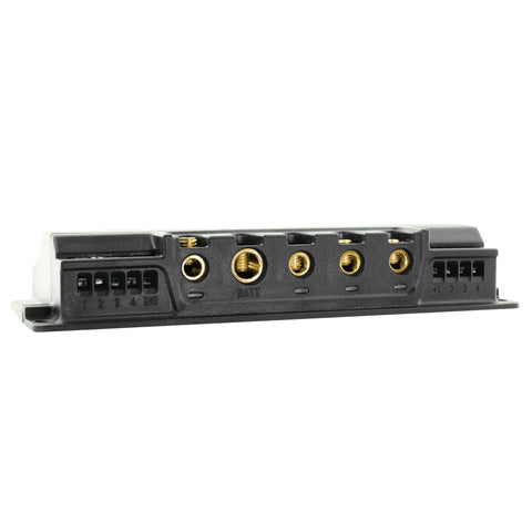 4 Channel 100 Amp Solid State Relay Block for Marine, Powersports and Car Accessories showing terminals and connections