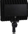 Back view of Six Pack Durable Led Outdoor Flood Lights Bringing Hella Serious Visibility To Any Space With Dependable 50 Watt Daylight Power And Vintage Bronze Casing Built For Smooth Patio Yard Garage Lot Mounting.