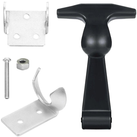 2 Pieces Elastic Rubber Hood Latches With Stainless Steel Brackets Flexible THandle Draw Latches For Vehicle Engines and Hood