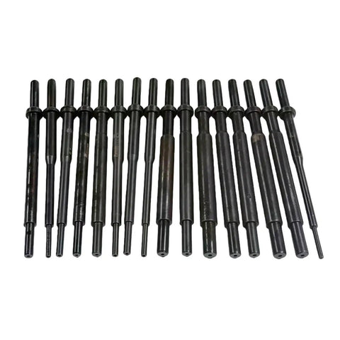 Ultimate Universal Pneumatic Valve Guide Punch Tool Set For Family Cars With 16 Precision Rods Perfect For DIY Pros To Repair Minor Engine Issues Easily And Save Cash On Tune Ups, 16 black rods