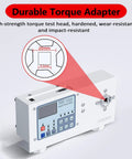Bottle Cap Torque Tester Portable On-The-Go Digital Torsion Meter For Pro-Grade Precision Screwdriver Wrench Torque Testing With 50 Nm Max Torque 10-160 mm Clamp Dual Peak And Track Modes Three Measurement Units HP10, white metal unit
