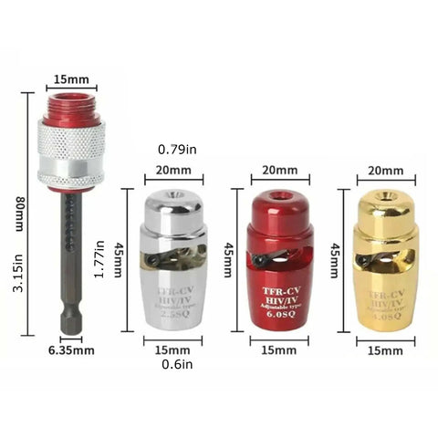 Built Tough Electric Wire Stripper Drill Attachment With Sharp Tungsten Blade, No Sweat Cable Crimper, Effortless Wiring Gear for Tradespeople and Weekend Builders with connector sizes.