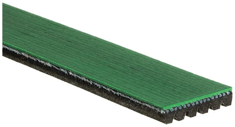 FleetRunner Beefed-Up Heavy-Duty Micro-V Serpentine Drive Belt K060930HD with green overcord and visible ribbed design