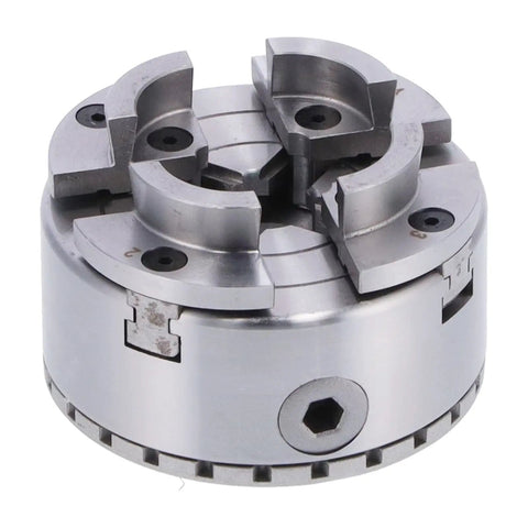 Self Centering 4 Jaw Lathe Chuck M40 96mm Woodworking Clamp Tool With Wrenches For Precise Centering And Rock Solid Hold On Wood Lathes, Ideal For Accurate Turning, Smooth Finishes, And Tight Grips In Home Workshops And Shops.