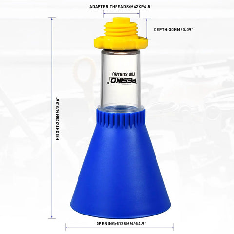Spill Free Hands Free Engine Oil Funnel For Subaru Vehicles Easy Mess Free Oil Change With Threaded Cap Fit