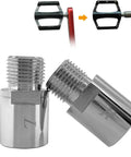 Bike Pedal Extenders 20mm Chrome Molybdenum Pedal Spacers Pair For 9 Sixteen Inch Threaded Pedals Ideal For SPD MT MTB BMX Road Street Bikes
