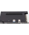 Beefy Usb4 Egpu Enclosure External Graphics Card Dock With Genuine Pcie X16 Slot Seamless Thunderbolt Hookup For Laptop Crew Wanting Next Level Frames Smooth Workflow And Zero Thermal Throttling Issues, showing back view with USB ports and power connectors.