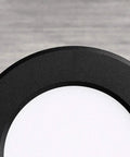 WKNHHL Recessed Lighting Housing Trim Kits Round Led Downlight Recessed Super Bright Led Ceiling Panel Light Aluminum round edge detail