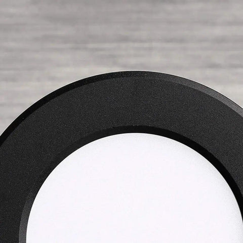 WKNHHL Recessed Lighting Housing Trim Kits Round Led Downlight Recessed Super Bright Led Ceiling Panel Light Aluminum round edge detail
