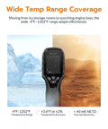 High Resolution Thermal Imaging Camera With 320x240 IR Sensor UIRA IR Thermometer Mode Native Heat Data And AI Powered Detection Portable Handheld Infrared Camera For Pros And DIY Enthusiasts, black handheld camera front view