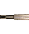 Long Handle Lock On Air Chuck One Quarter Inch FNPT Straight Push On Tire Inflator Attachment For Off Road Trucks And Heavy Duty Equipment Built Tough For Rugged Work, showing metal construction and straight design.