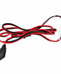 In Vehicle CB Radio Power Cord With 3 Pin Plug 2 Wire 16 AWG Fused Cable 15 Amp Auto Fuse White Color One Point Five Meter Reach Easy Plug In