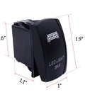Beefy Blue Backlit 5 Pin 20A 12V Rocker Switch For LED Light Bar Off Road Lighting Universal Fitment For UTV ATV Truck And Motorcycle