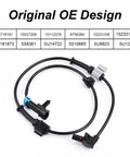 Straight Up Direct Fit Abs Wheel Speed Sensor Pair For Chevy Silverado Sierra Tahoe Avalanche Suburban Yukon 1999 To 2007 Plug And Play Front Left And Right. Close-up image showing sensor wiring and connectors.