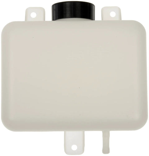 Universal Fluid Reservoir With Cap For Cars Trucks And SUVs Thick Wall Durable Plastic Coolant Tank front view