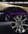 Upscale Black ABS Wheel Center Caps 4 Pack Snap In Rim Hub Covers For Trucks SUVs And Sedans OD 60MM ID 56MM on alloy wheel.