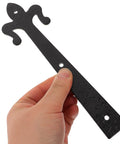 Flat Embossed Garage Door Hardware Set With Decorative Handles For 8 And 10 Inch Hinges Built To Last Iron Hinges accessory