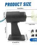 Beefy Waterproof Underwater Thruster Motors For RC Boats 10-20V Power Boost Propeller Engines side view with dimensions