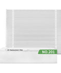 Two Pack 201 Replacement Air Filter For Aprilaire 2200 2250 And Space Gard 2200, MERV 10 Furnace Filter, 20x25x6, displayed front view
