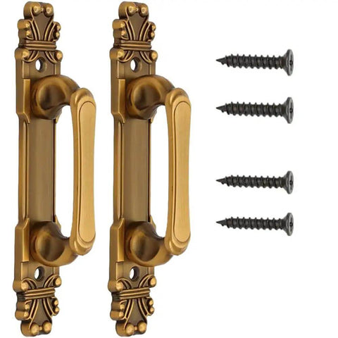 European Style Barn Door Handle Antique Metal Pull For Sliding Doors Cabinets And Drawers Premium Alloy Construction
