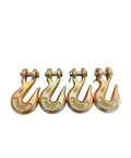 Four Five Sixteenths Inch Chain Hook G70 Clevis Grab Hooks with galvanized finish, used for trailer safety chains, 5400 lbs WLL