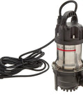 G2300 One Quarter HP GeyserFlow Pond Pump with 2320 GPH submersible and non-clog impeller, stainless steel motor housing visible.