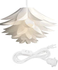 Dope Hanging Puzzle Lamp Kit Lotus Flower Pendant Light With DIY Shade 19.7 Inch Modern Ceiling Fixture Plug In Power Cord