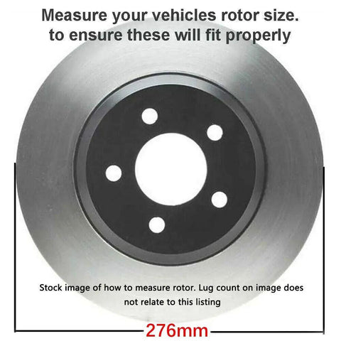 Measurement guide for Chevy Front Brake Kit With 10.87 Inch Front Rotors And Ceramic Pads For Sonic 2012 To 2017 And Cruze 2011 To 2015 2016 Cruze Limited Replacement Disc Brake Upgrade.