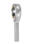 4 Pack M8 Rod End Bearing With Right Hand Thread M8x1.25 Self Lubricating Joint Includes Jam Nut Durable 45 Steel Ball For Flexible Mechanical Linkage And Motion Control, side view