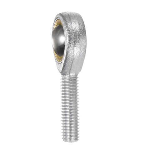 4 Pack M8 Rod End Bearing With Right Hand Thread M8x1.25 Self Lubricating Joint Includes Jam Nut Durable 45 Steel Ball For Flexible Mechanical Linkage And Motion Control, side view