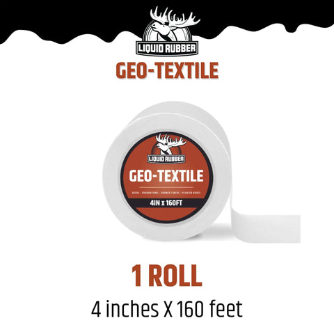 Geo Textile Waterproof Roofing Roll For Fast Leak Repair And Restore Easy To Use 4 Inch By 160 Foot Reinforcing Polyester Fabric