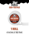 Geo-Textile Waterproof Roll For Leaks Repair And Restoration, Pro Grade Reinforcing Fabric With Liquid Rubber Coating, 4 in x 160 ft
