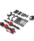 Beefed Up One Twelfth Scale Chassis Frame Upgrade Kit With Front And Rear Axle Assembly, Tie Rods And Shock Absorbers, Durable Metal