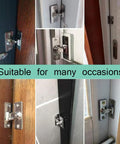 Mini 90 Degree Door Latch Lock For Sliding Doors Screen Doors And Pocket Doors Made From 304 Stainless Steel One Piece Construction