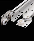 Close-up of Under Mount Drawer Slides Set Quiet Glide Rails For Cabinets Desks And Tables, Pair Of Slick Soft Close Runners, 12 Inch, Easy Install