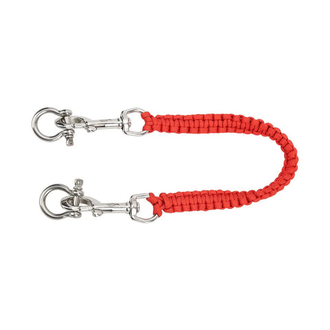 Red Diving Camera Lanyard With 360 Degree Retractable Rotation, stainless steel clips, ideal for underwater housings, divers, snorkelers