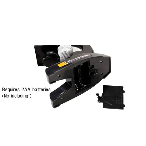 Battery compartment of Kids Microscope Kit For Beginners With LED Light 100X 400X And 1200X Magnification Kid Friendly Educational Toy