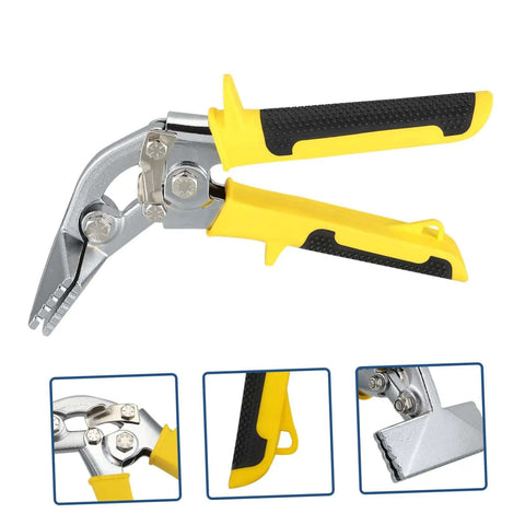 Ergonomic Handheld Ductwork Tool For Sheet Metal Bending And Seaming Pro Grade Hand Seamer with Double Sided Pitted Jaws