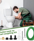 3 Inch Toilet Tank To Bowl Gasket Kit For American Standard Toilets Includes Gasket Bolts And Other Essential Parts For Leak Proof Flush Valve Openings.